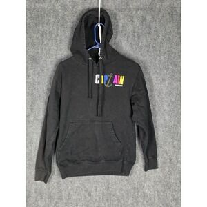 Captain Clothing Hoodie Mens Small Black Pullover Hold Me Down Multicolor Anchor